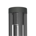 Pastatomas lauko šviestuvas Ratel LED 10W 3000K Juoda Smėlio Šlifuota (OFL-50757-M-BK)