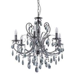 Pakabinamas šviestuvas Barocco Black 6xE14 Juoda (MD72709-6B)