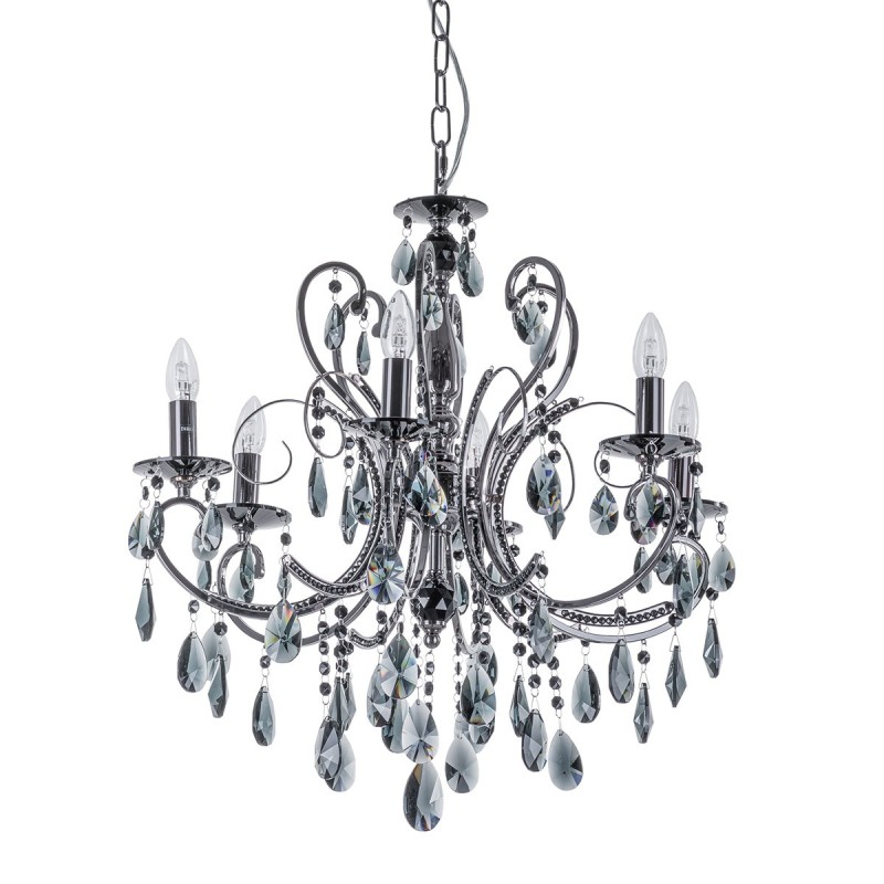 Pakabinamas šviestuvas Barocco Black 6xE14 Juoda (MD72709-6B)