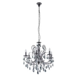 Pakabinamas šviestuvas Barocco Black 6xE14 Juoda (MD72709-6B)