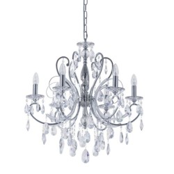 Pakabinamas šviestuvas Barocco Chrome 6xE14 Chromo (MD72709-6A)