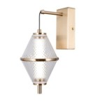 Sieninis šviestuvas Fuente LED 5W 3000K Aukso (WL-34395-1-HBR)