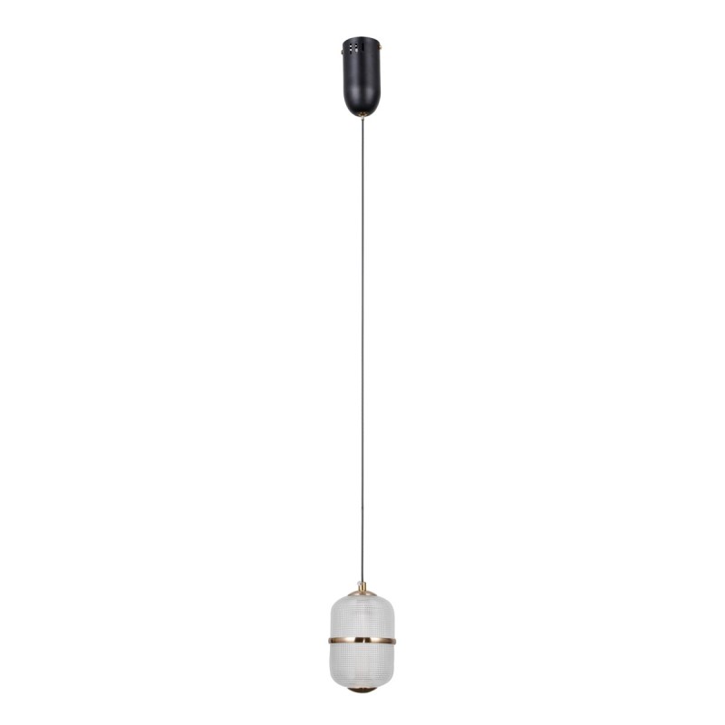 Pakabinamas šviestuvas Alani LED 6W 3000K Matinė juoda, aukso (PND-34375-1-BK)