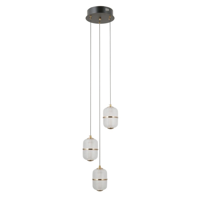 Pakabinamas šviestuvas Alani LED 15W 3000K Matinė juoda, aukso (PND-34375-3-BK)