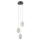Pakabinamas šviestuvas Alani LED 15W 3000K Matinė juoda, aukso (PND-34375-3-BK)