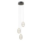 Pakabinamas šviestuvas Alani LED 15W 3000K Matinė juoda, aukso (PND-34375-3-BK)