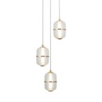 Pakabinamas šviestuvas Alani LED 15W 3000K Matinė juoda, aukso (PND-34375-3-BK)