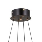 Pakabinamas šviestuvas Alani LED 24W 3000K Matinė juoda, aukso (PND-34375-4-BK)