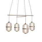 Pakabinamas šviestuvas Alani LED 24W 3000K Aukso (PND-34375-4-HBR)