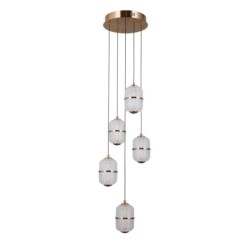 Pakabinamas šviestuvas Alani LED 28W 3000K Aukso (PND-34375-5-HBR)
