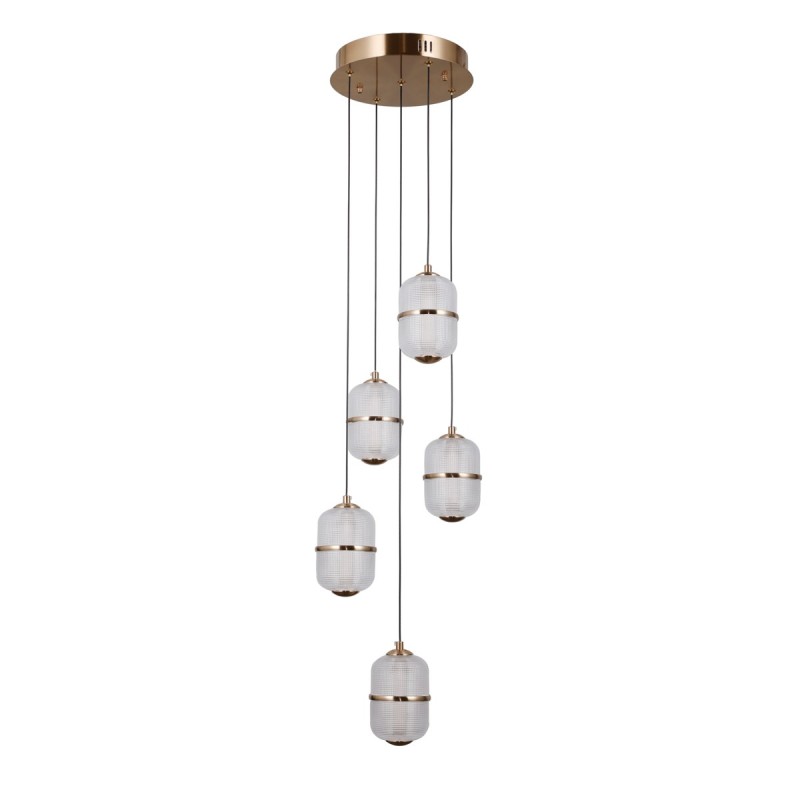 Pakabinamas šviestuvas Alani LED 28W 3000K Aukso (PND-34375-5-HBR)