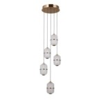 Pakabinamas šviestuvas Alani LED 28W 3000K Aukso (PND-34375-5-HBR)