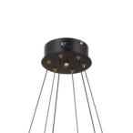 Pakabinamas šviestuvas Alani LED 32W 3000K Matinė juoda, aukso (PND-34375-6-BK)