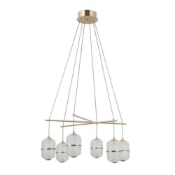 Pakabinamas šviestuvas Alani LED 32W 3000K Aukso (PND-34375-6-HBR)