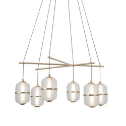 Pakabinamas šviestuvas Alani LED 32W 3000K Aukso (PND-34375-6-HBR)