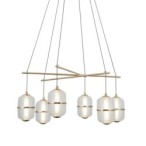 Pakabinamas šviestuvas Alani LED 32W 3000K Aukso (PND-34375-6-HBR)