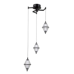 Pakabinamas šviestuvas Fuente LED 15W 3000K Matinė chromo (PND-34395-3-BK)