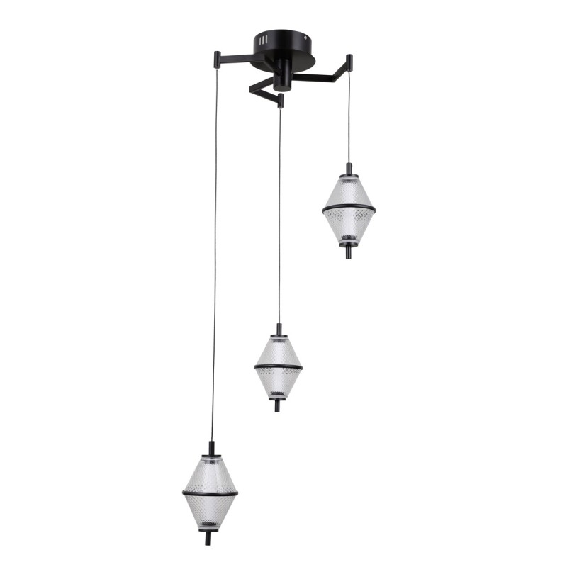 Pakabinamas šviestuvas Fuente LED 15W 3000K Matinė chromo (PND-34395-3-BK)
