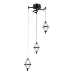 Pakabinamas šviestuvas Fuente LED 15W 3000K Matinė chromo (PND-34395-3-BK)