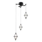Pakabinamas šviestuvas Fuente LED 15W 3000K Matinė chromo (PND-34395-3-BK)