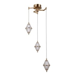 Pakabinamas šviestuvas Fuente LED 15W 3000K Aukso (PND-34395-3-HBR)
