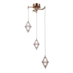Pakabinamas šviestuvas Fuente LED 15W 3000K Aukso (PND-34395-3-HBR)
