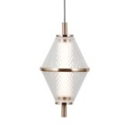 Pakabinamas šviestuvas Fuente LED 15W 3000K Aukso (PND-34395-3-HBR)
