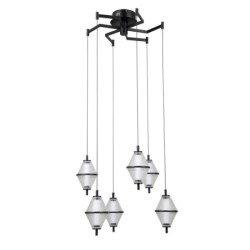 Pakabinamas šviestuvas Fuente LED 30W 3000K Matinė chromo (PND-34395-6-BK)