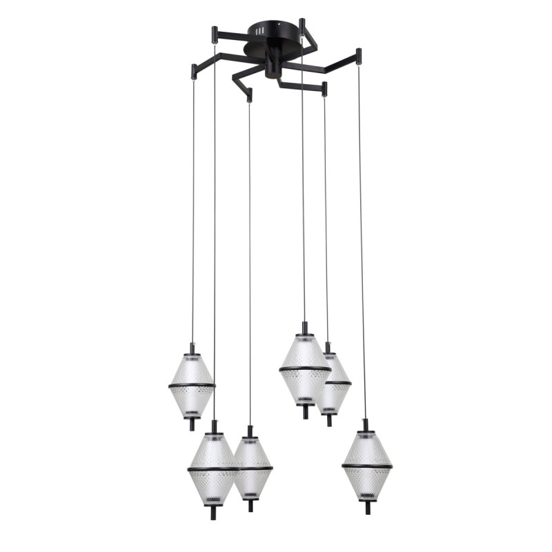 Pakabinamas šviestuvas Fuente LED 30W 3000K Matinė chromo (PND-34395-6-BK)