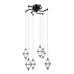 Pakabinamas šviestuvas Fuente LED 30W 3000K Matinė chromo (PND-34395-6-BK)