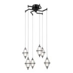 Pakabinamas šviestuvas Fuente LED 30W 3000K Matinė chromo (PND-34395-6-BK)
