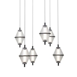 Pakabinamas šviestuvas Fuente LED 30W 3000K Matinė chromo (PND-34395-6-BK)