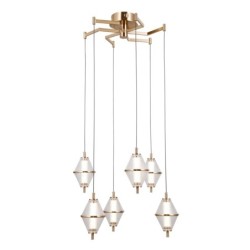 Pakabinamas šviestuvas Fuente LED 30W 3000K Aukso (PND-34395-6-HBR)
