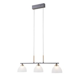 Pakabinamas šviestuvas Montiela LED 15W 3000K Matinė juoda, aukso (PND-34374-3-BK)