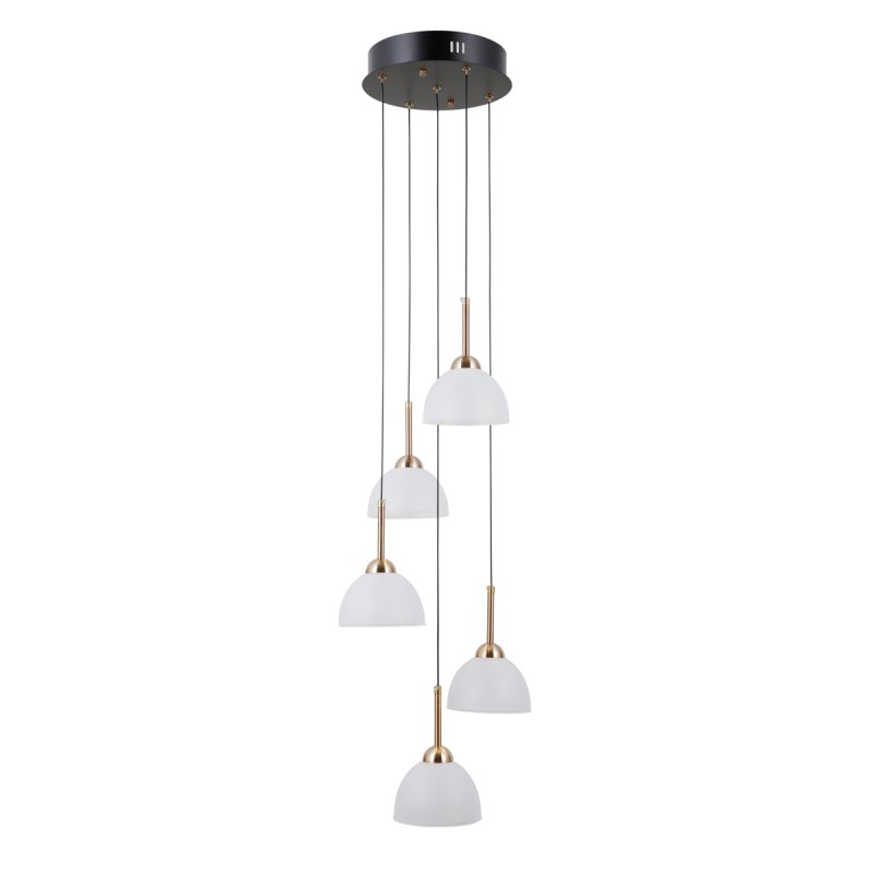 Pakabinamas šviestuvas Montiela LED 25W 3000K Matinė juoda, aukso (PND-34374-5-BK)