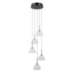 Pakabinamas šviestuvas Montiela LED 25W 3000K Matinė juoda, aukso (PND-34374-5-BK)