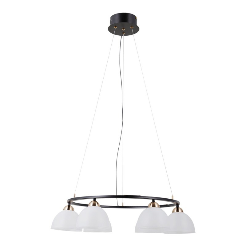 Pakabinamas šviestuvas Montiela LED 30W 3000K Matinė juoda, aukso (PND-34374-6-BK)
