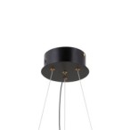 Pakabinamas šviestuvas Montiela LED 30W 3000K Matinė juoda, aukso (PND-34374-6-BK)