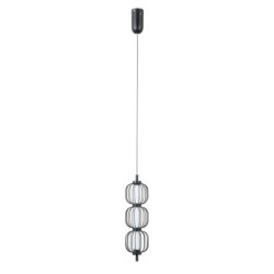 Pakabinamas šviestuvas Pedro LED 12W 3000K Matinė chromo (PND-34405-3V-BK)