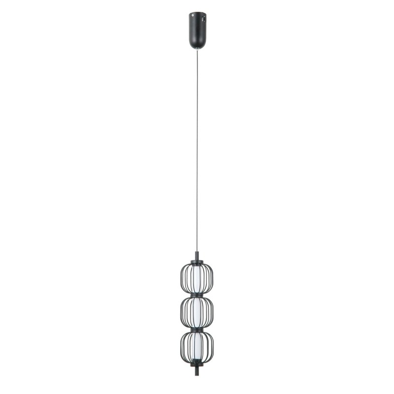 Pakabinamas šviestuvas Pedro LED 12W 3000K Matinė chromo (PND-34405-3V-BK)
