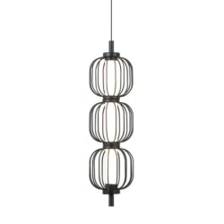 Pakabinamas šviestuvas Pedro LED 12W 3000K Matinė chromo (PND-34405-3V-BK)