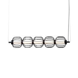 Pakabinamas šviestuvas Pedro LED 20W 3000K Matinė chromo (PND-34405-5-BK)