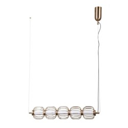 Pakabinamas šviestuvas Pedro LED 20W 3000K Aukso (PND-34405-5-HBR)