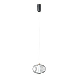 Pakabinamas šviestuvas Rabel LED 5W 3000K Matinė juoda (PND-344221-1-BK)