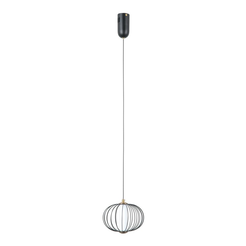 Pakabinamas šviestuvas Rabel LED 5W 3000K Matinė juoda (PND-344221-1-BK)