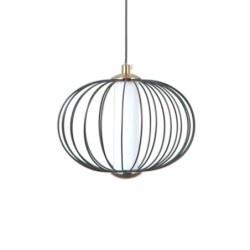Pakabinamas šviestuvas Rabel LED 5W 3000K Matinė juoda (PND-344221-1-BK)