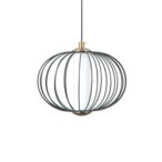 Pakabinamas šviestuvas Rabel LED 5W 3000K Matinė juoda (PND-344221-1-BK)