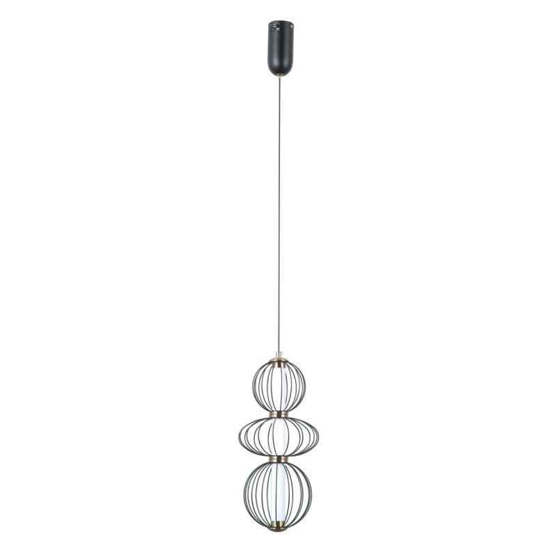 Pakabinamas šviestuvas Rabel LED 10W 3000K Matinė juoda (PND-344221-3V-BK)