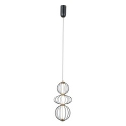 Pakabinamas šviestuvas Rabel LED 10W 3000K Matinė juoda (PND-344221-3V-BK)
