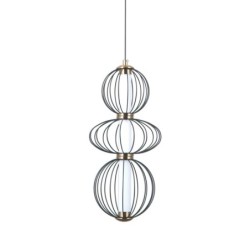 Pakabinamas šviestuvas Rabel LED 10W 3000K Matinė juoda (PND-344221-3V-BK)
